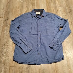 Dry Goods Flag & Anthem Regular Fit Woven Button Up Shirt Men's Size Large